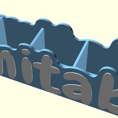 Custom name pen holder - 3D printed desk pen holder with name