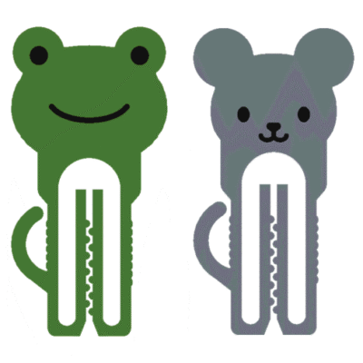 Cute animal face bag clip - 3D printed kawaii clip